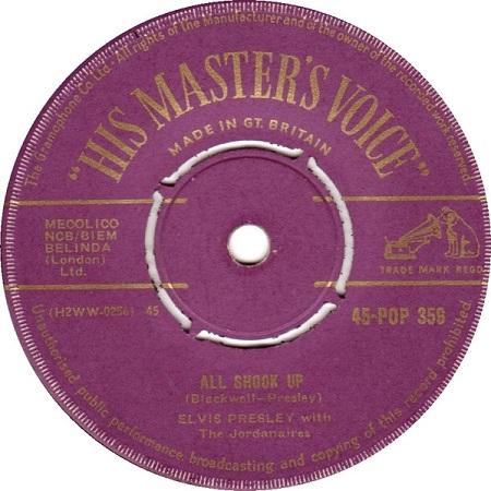 All Shook Up (1957 UK single) - Elvis Presley