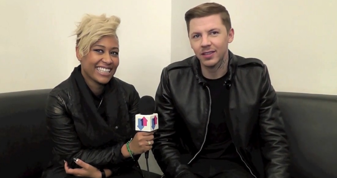 We go backstage at Top Of The Pops with Professor Green and Emeli Sande