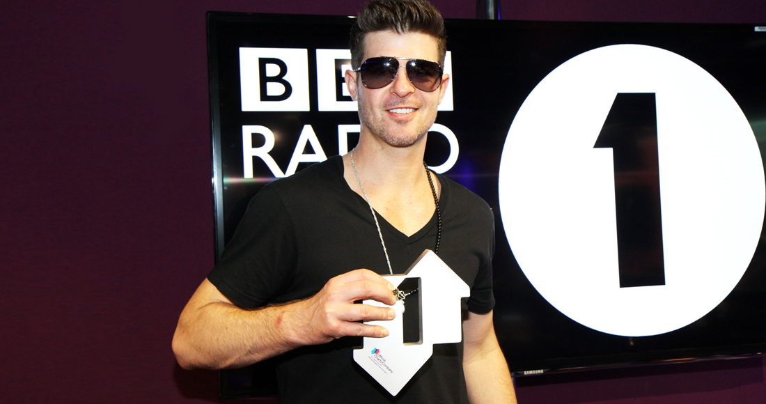 Robin Thicke’s Blurred Lines becomes UK’s second  biggest selling sing