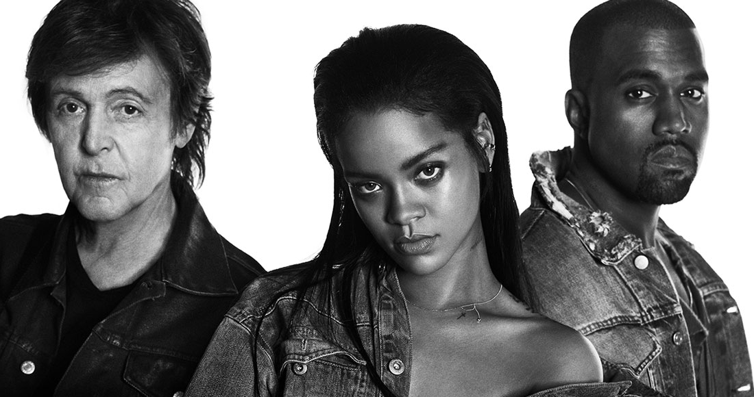 Rihanna, Kanye, Paul McCartney's FourFiveSeconds video