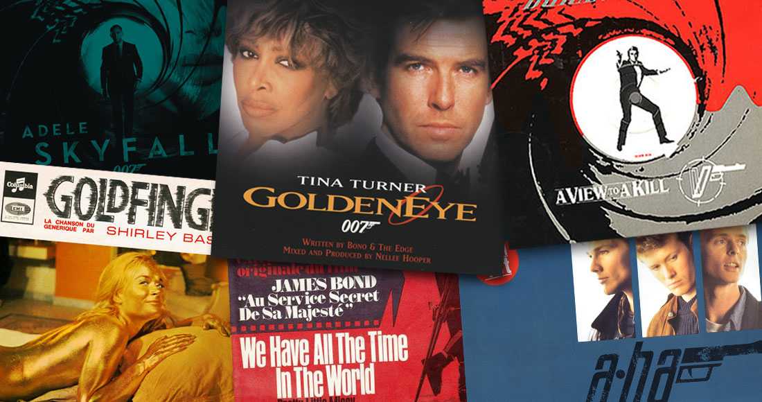 Every James Bond theme ever and where they charted
