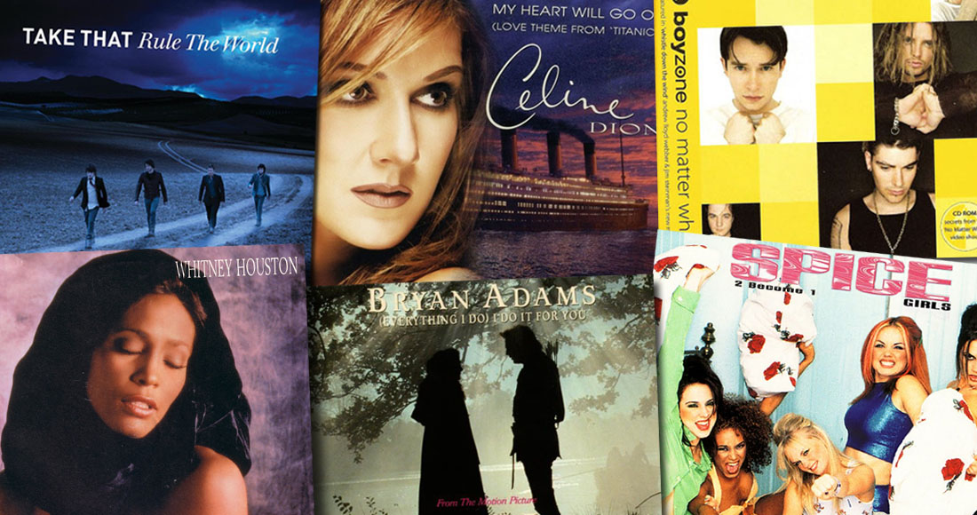 The UK's Official Top 20 best-selling love ballads