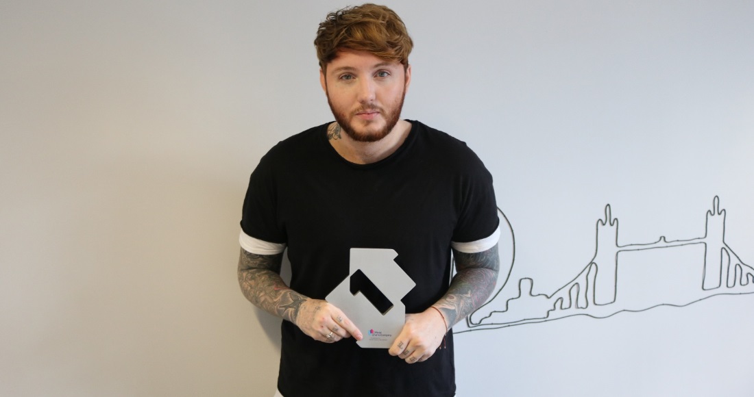 James Arthur keeps hold of singles' Number 1 for a third week
