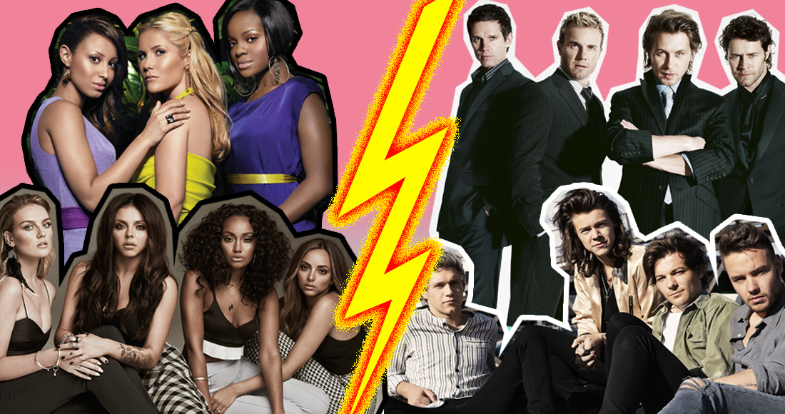 Girlbands vs Boybands – their biggest songs of the century revealed