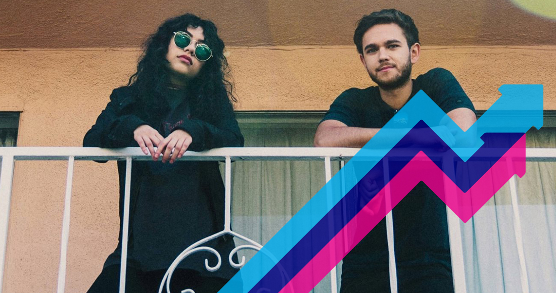 Zedd and Alessia Cara's Stay wins a second week at Number 1 on the Official Trending Chart