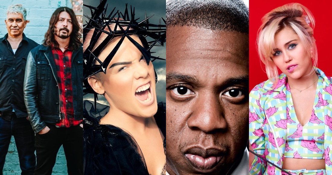 Jay-Z, Miley Cyrus and P!nk are among the 20 acts confirmed for BBC Radio 1's Live Lounge Month