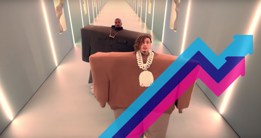 Kanye West and Lil Pump's I Love It is the UK's Number 1 trending song