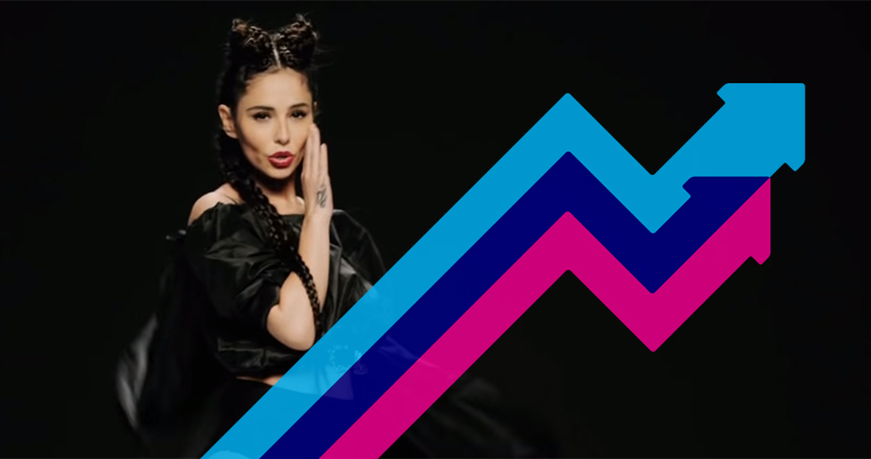 Cheryl's Love Made Me Do It debuts at Number 1 on the Official Trending Chart