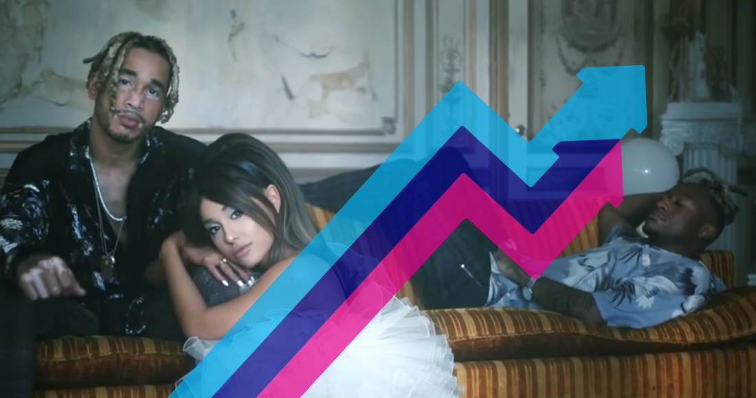 Ariana Grande & Social House's Boyfriend goes straight to Number 1 on the Official Trending Chart
