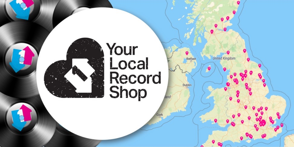 Find your local record shop offering online delivery with our store finder