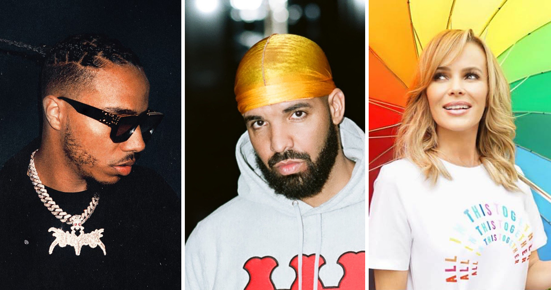 Drake, AJ Tracey and Amanda Holden set for big entries on Official Singles Chart