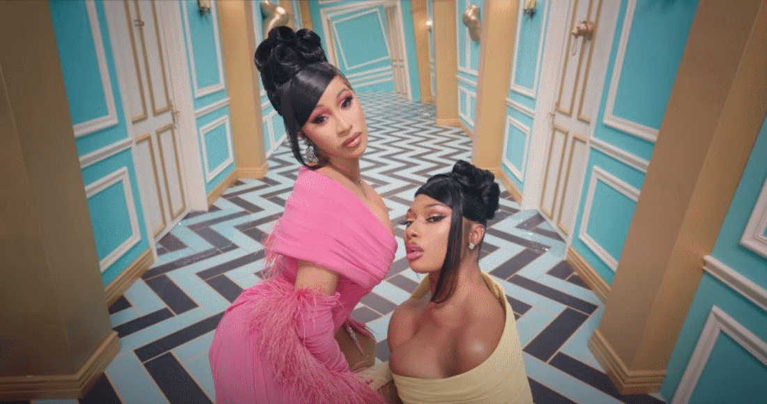 Cardi B and Megan Thee Stallion reign for a second week at Number 1 on Official Singles Chart