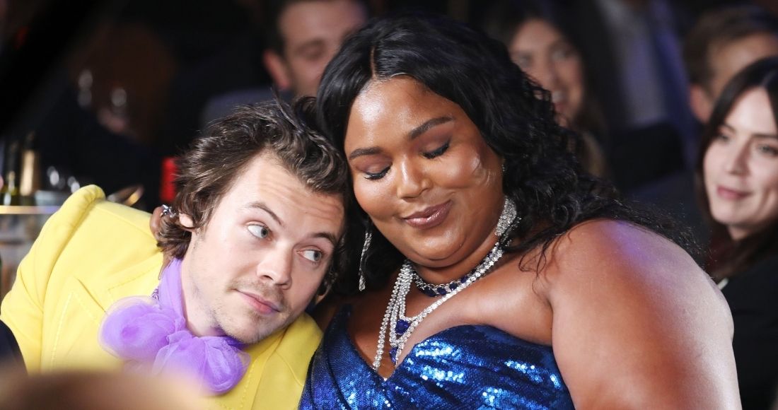 Harry Styles aims for sixth consecutive week at Number 1 as Lizzo’s About Damn Time readies to vault into the Top 10