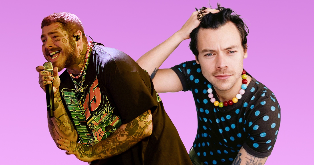 Post Malone's Twelve Carat Toothache boasts highest new entry as Harry Styles reclaims Number 1 album with Harry's House