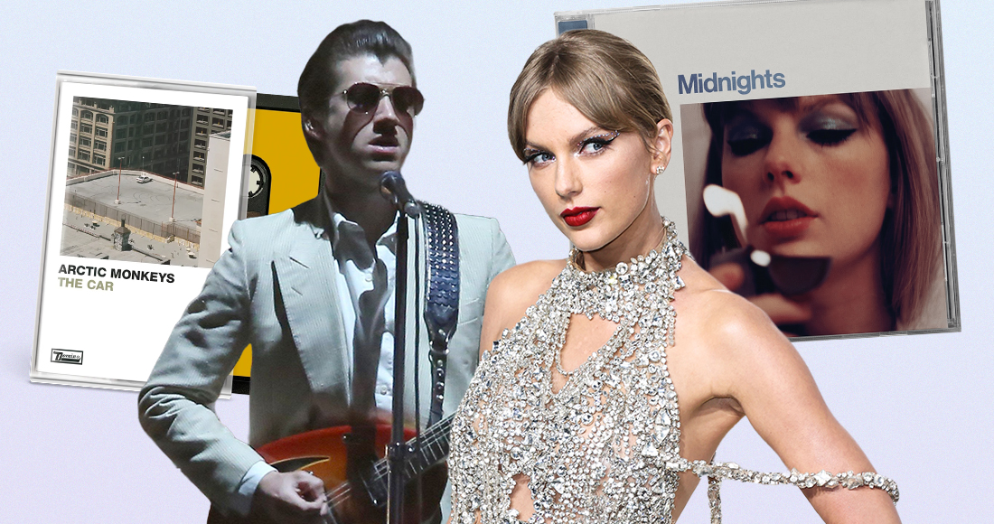Incoming chart battle! Who will come out on top as Taylor Swift's Midnights and Arctic Monkeys' The Car vie for the UK's Number 1 album?