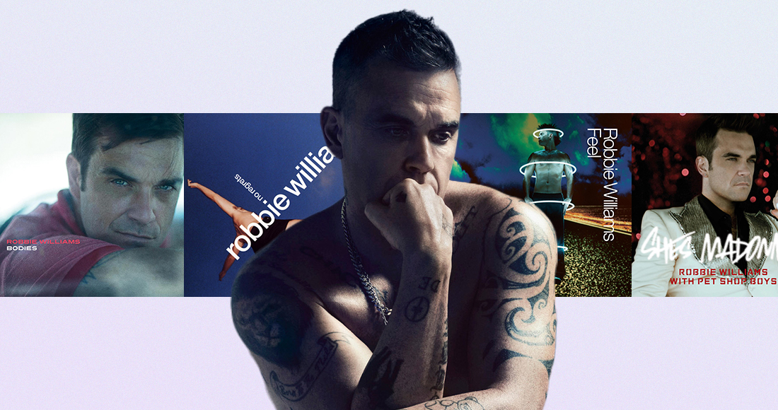Robbie Williams' Official Top 40 biggest singles in the UK revealed