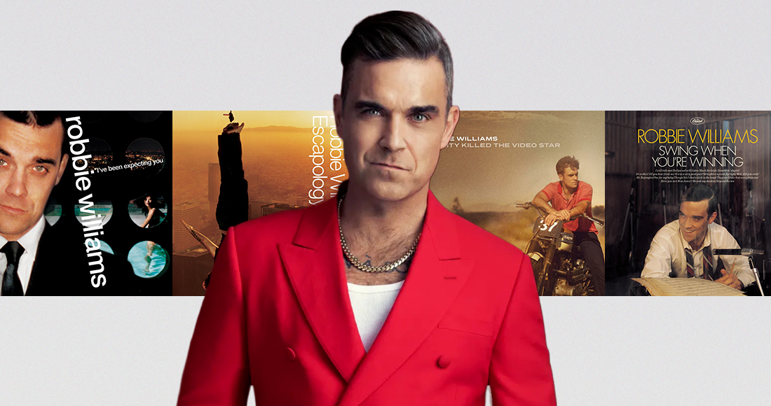 Robbie Williams' Official biggest albums in the UK revealed