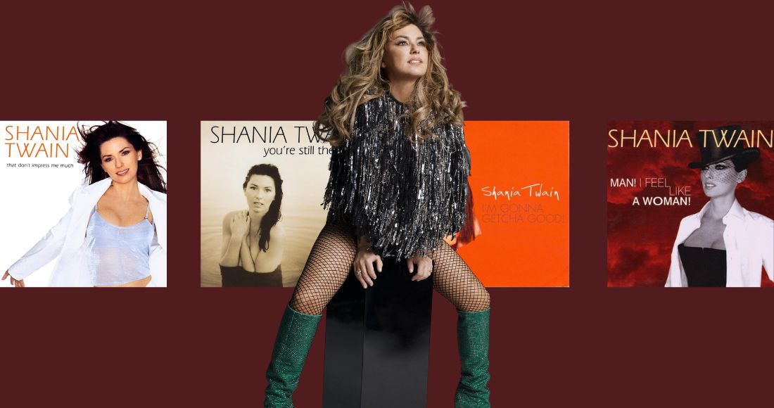 Shania Twain's Official Top 20 biggest singles in the UK revealed