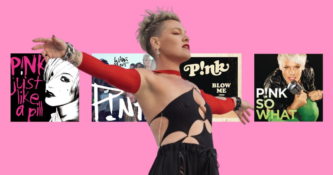 Pink's Official Top 20 biggest songs in the UK revealed