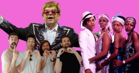 Elton John, Bastille and Boney M