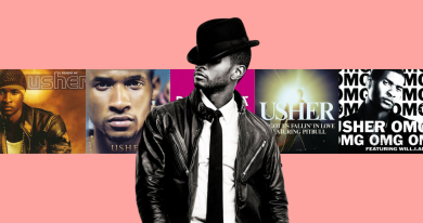 Usher's Official Top 40 biggest songs in the UK